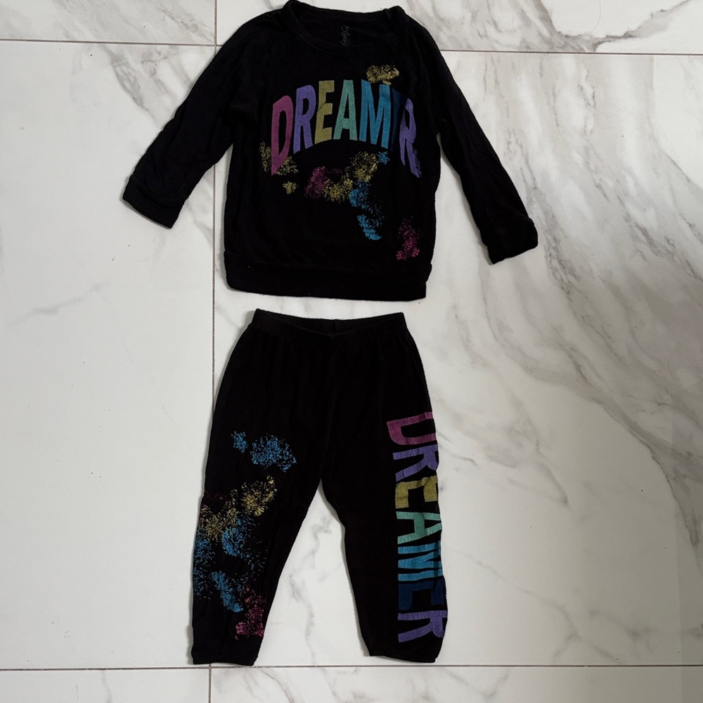 Lauren Moshi Black Dreamer Kids Matching Set